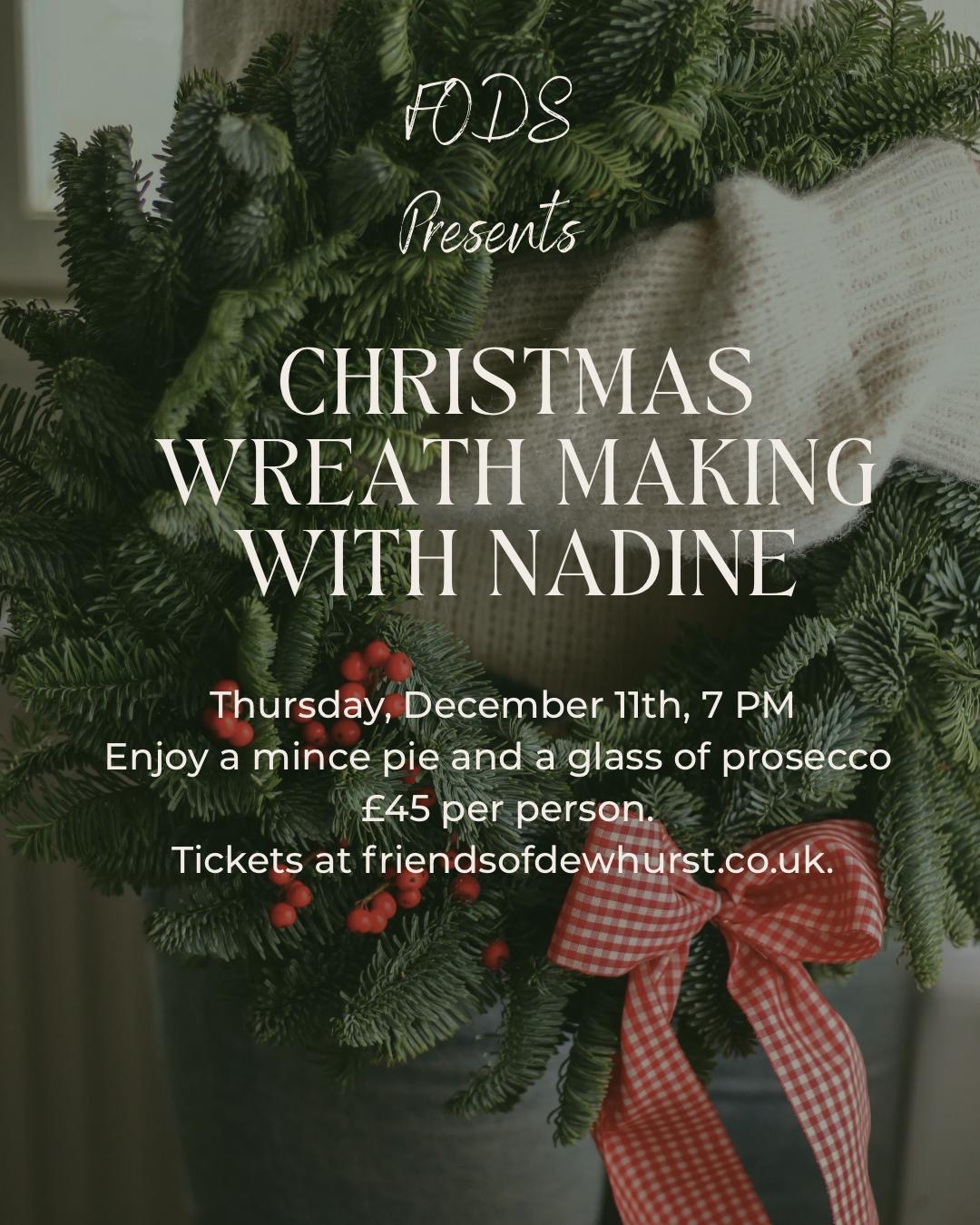 Christmas Wreath Making Class (+18 only)